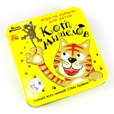 Игра настольная «Кот мышелов» в жестяной коробке, Десятое королевство