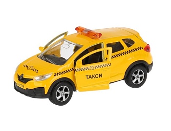 Инерционная металлическая машинка - такси «Renault Kaptur», ТМ «Технопарк»