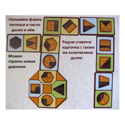 Игровое пособие «Шоколадные дольки» новый дизайн, Ребус