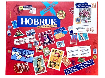 Картина по номерам "Нежный букет", коллекция "Цветы", бренд Hobruk