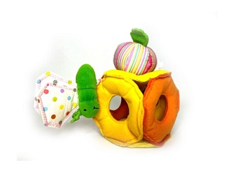 Развивающая мягкая игрушка для малышей Butterfly cube, бренд Soft wood