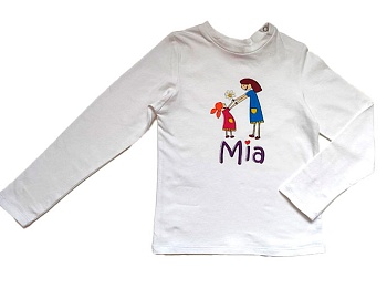 Лонгслив для девочки, бренд Mia
