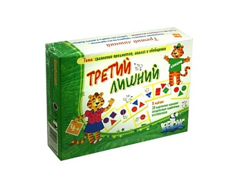 Настольная игра-домино "Третий лишний", ТМ "Ребус" Настольная игра-домино "Третий лишний", ТМ "Ребус"