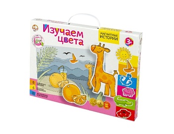 Магнитная мозаика "Изучаем цвета", компания "Десятое королевство"