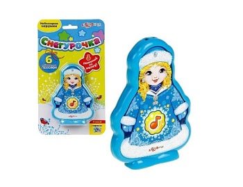 Новогодняя музыкальная игрушка «Снегурочка», ТМ «Азбукварик»