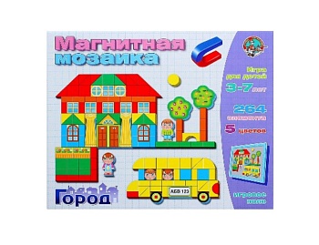 Магнитная мозаика "Город", компания "Десятое королевство"