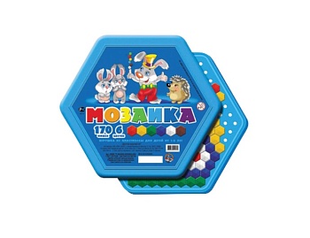 Развивающая игра "Мозаика" шестигранная, компания "Десятое королевство" Развивающая игра "Мозаика" шестигранная, компания "Десятое королевство"
