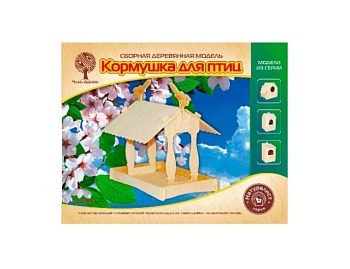 Сборные деревянные модели: скворечники, домики и кормушки для птиц, серия «Натуралист», ТМ «Чудо-Дерево»
